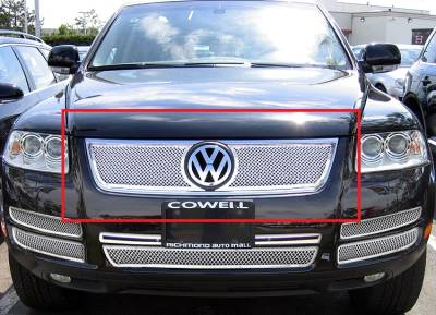 APS - APS Wire Mesh Grille Polish for 03-07 Volkswagen Touareg GR22GEE06T