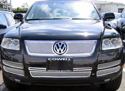 APS - APS Wire Mesh Grille Polish for 03-07 Volkswagen Touareg GR22GGH46T