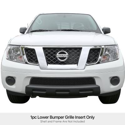 APS - APS Wire Mesh Bumper Grille Black for 09-21 Nissan Frontier GR14GFD13H