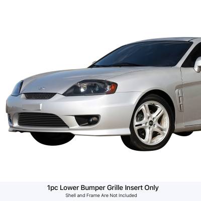 APS - APS Stainless Billet Bumper Grille Black for 05-06 Tiburon GR25FEG58J