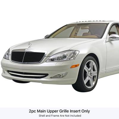 APS - APS Stainless Billet Grille Black for 07-11 Mercedes S550/S600 GR26FFE96J
