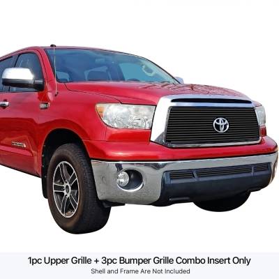 APS - APS Stainless Billet Grille Black for 10-13 Toyota Tundra GR20FAJ08J