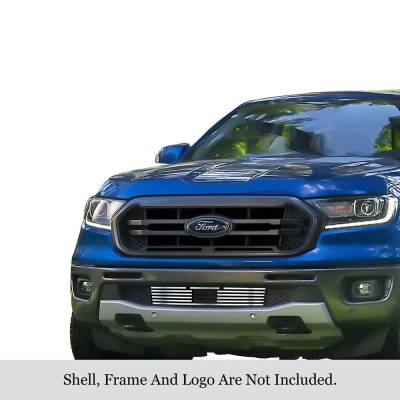 APS - APS Stainless Billet Bumper Grille Polish 19-23 Ford Ranger GR06FEA91S
