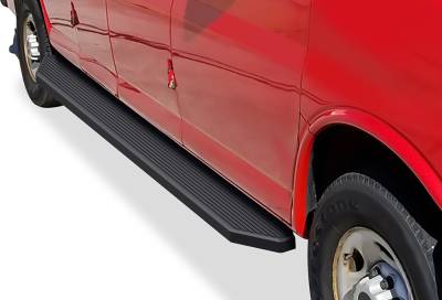 APS - APS IB03RDJ0H H-Series Running Boards Black for 03-25 Express/Savana Van