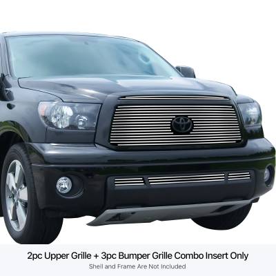 APS - APS Stainless Billet Grille Polish for 10-13 Toyota Tundra GR20FAJ60S