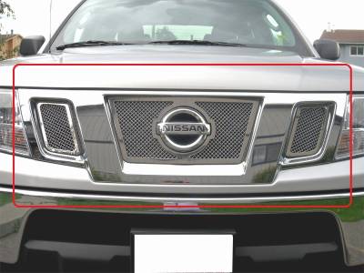 APS - APS Wire Mesh Grille Polish for 09-21 Nissan Frontier GR14GFF41T