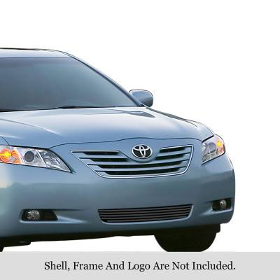 APS - APS Stainless Billet Bumper Grille Black for 07-09 Toyota Camry GR20FEB15J