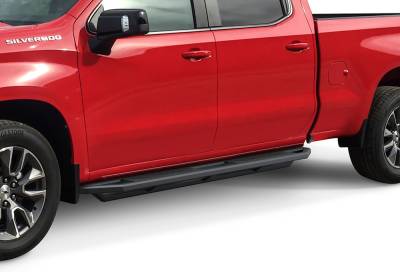 APS - APS Truck Armor Running Boards Black 19-25 Silverado/Sierra Crew IA03SAG1B