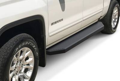 APS - APS H-Series Running Boards Black 07-18 Silverado/Sierra Crew IB03RJG1H