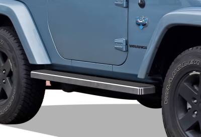 APS - APS IStep 5" Running Boards Brushed for 07-18 Wrangler JK 2DR IB10EAJ6A