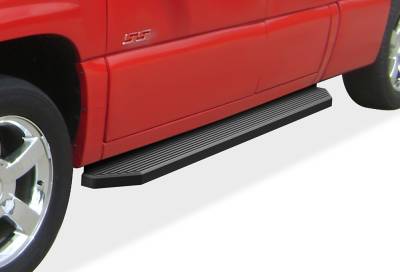 APS - APS H-Series Running Boards Black 99-06 Silverado/Sierra Extended IB03RJJ4H