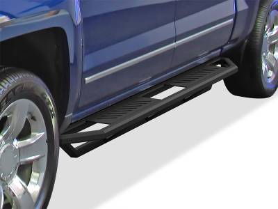 APS - APS Truck Armor Running Boards Black 07-18 Silverado/Sierra Crew IA03SJG1B