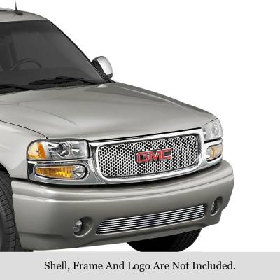 APS - APS GR07HEC70S Stainless Billet Bumper Grille Polish for 00-06 Yukon/XL Denali