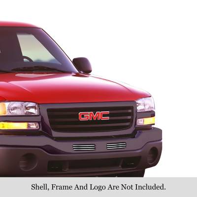 APS - APS Stainless Billet Bumper Grille Polish 03-06 GMC Sierra 1500 GR07HED72S