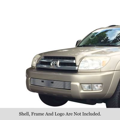 APS - APS Stainless Billet Bumper Grille Polish for 03-05 Toyota 4Runner GR20FED25S