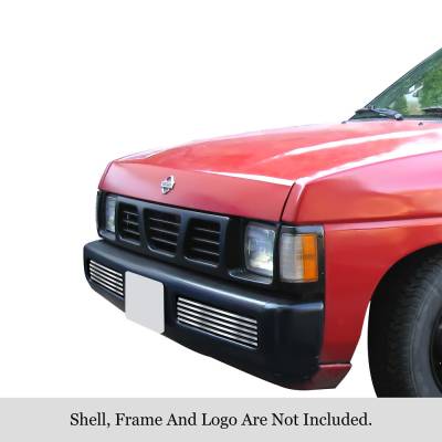 APS - APS Stainless Billet Bumper Grille Polish for 95-97 Nissan Hardbody GR14HEA17S