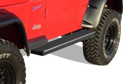 APS - APS IStep 5" Running Boards Black for 87-06 Jeep Wrangler YJ/TJ IB10EJH4B