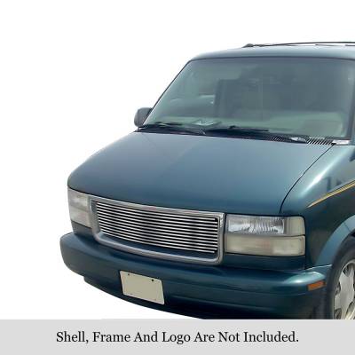 APS - APS Stainless Billet Grille Polish 95-05 GMC Safari GR07HEG32S