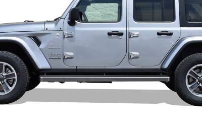 APS - APS IStep 6" Running Boards Brushed for 18-25 Wrangler JL 4DR IB10FAA1A