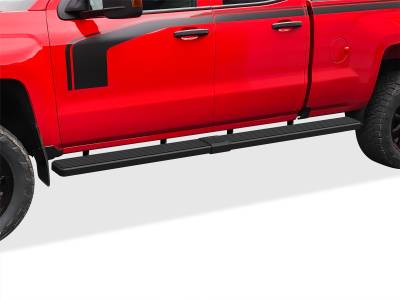 APS - APS IStep W2W 6" Running Boards Black Silverado/Sierra Double IB03SAI5LB