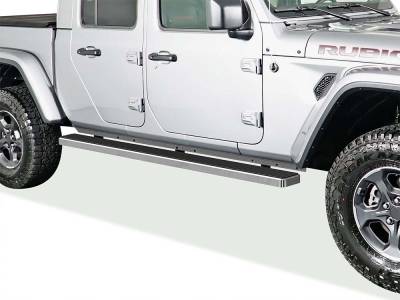 APS - APS IStep 6" Running Boards Brushed for 20-25 Gladiator JT IB10FAA5A