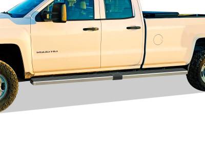 APS - APS IStep W2W 6" Running Boards Brushed Silverado/Sierra Double IB03SAI5XC