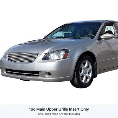 APS - APS Stainless Billet Grille Brushed for 05-06 Nissan Altima GR14HED11C
