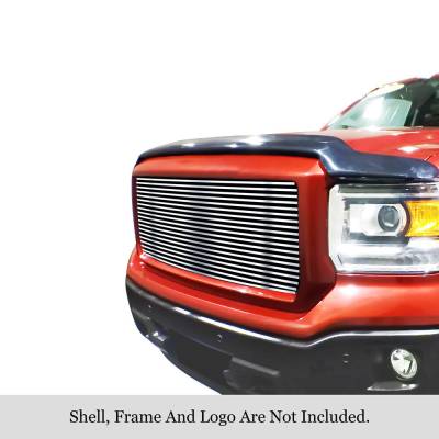 APS - APS Stainless Billet Grille Polish 14-15 GMC Sierra 1500 GR07HEI73S