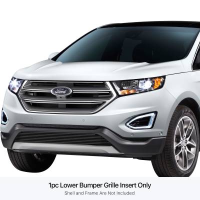 APS - APS Stainless Billet Bumper Grille Black 15-18 Ford Edge GR06FEB92J