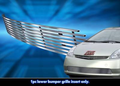 APS - APS Stainless Billet Bumper Grille Brushed for 06-09 Toyota Prius GR20FED71C