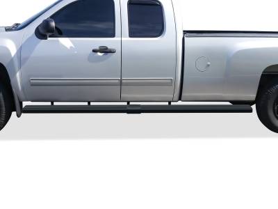 APS - APS IStep W2W 6" Running Boards Black Silverado/Sierra Double IB03SAI5XH