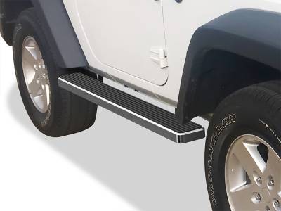 APS - APS IStep 6" Running Boards Brushed for 07-18 Wrangler JK 2DR IB10FAJ6A
