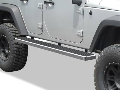 APS - APS IStep 6" Running Boards Brushed for 07-18 Wrangler JK 4DR IB10FAJ7A