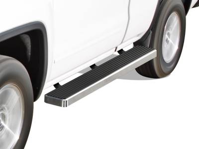 APS - APS IStep W2W 6" Running Boards Brushed Silverado/Sierra Reg IB03SAI6LA
