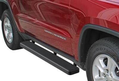 APS - APS IB10FBG7B IStep 6" Running Boards Black for 11-22 Grand Cherokee WK2