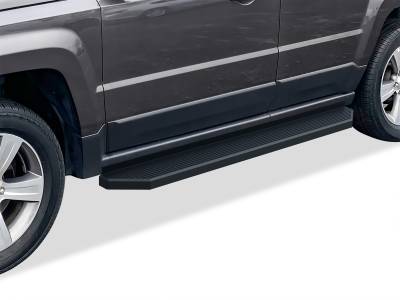 APS - APS H-Series Running Boards Black for 07-17 Jeep Patriot IB10PAI2J