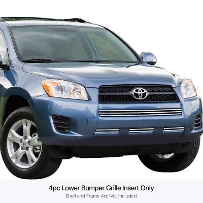 APS - APS Stainless Billet Bumper Grille Polish for 09-12 Toyota RAV4 GR20FEE80S