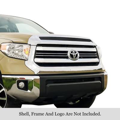 APS - APS Stainless Billet Hood Grille Black for 14-21 Toyota Tundra GR20FEI87J