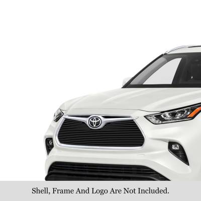 APS - APS Stainless Billet Grille Black for 20-25 Toyota Highlander GR20FEJ41J
