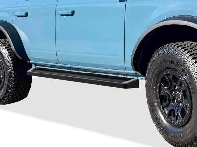 APS - APS IRunning Running Boards Black 21-25 Ford Bronco 4DR IB06RCA1B