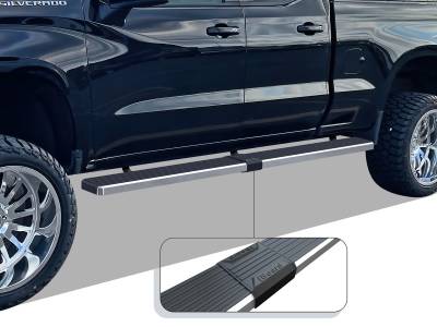 APS - APS IStep W2W 6" Running Boards Brushed Silverado/Sierra Double IB03SBI5LC