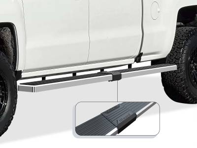 APS - APS IStep W2W 6" Running Boards Brushed Silverado/Sierra Crew IB03SJG1LA