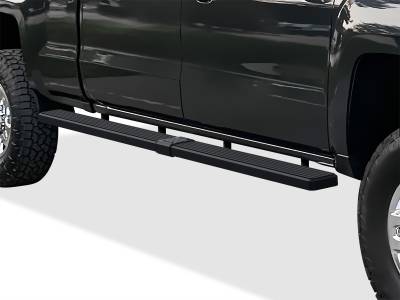 APS - APS IStep W2W 5" Running Boards Black Silverado/Sierra Crew IB03WAG1LB