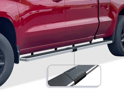 APS - APS IStep W2W 5" Running Boards Brushed Silverado/Sierra Crew IB03WAG1LC