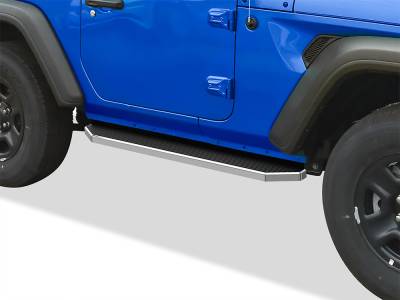APS - APS H-Series Running Boards Polish for 18-25 Jeep Wrangler JL 2DR IB10RAA6Y