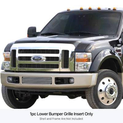 APS - APS GR06FEC28S Stainless Billet Bumper Grille Polish for 08-10 Ford Super Duty