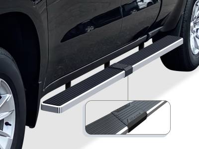 APS - APS IStep W2W 5" Running Boards Brushed Silverado/Sierra Double IB03WBI5LA