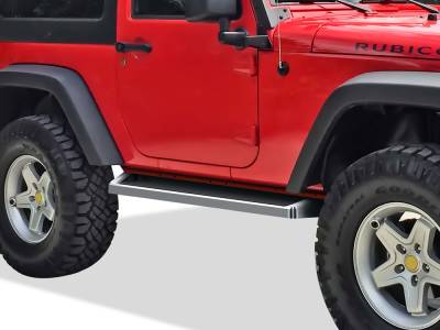 APS - APS IRunning Running Boards Polish for 07-18 Wrangler JK 2DR IB10RAJ6A