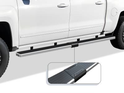 APS - APS IStep W2W 5" Running Boards Brushed Silverado/Sierra Crew IB03WJG1SA
