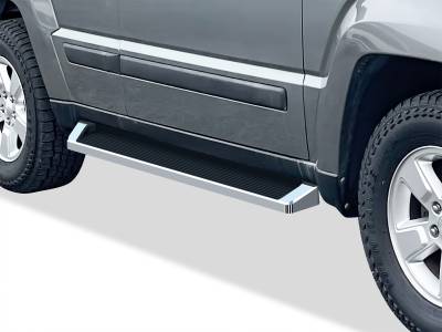 APS - APS IRunning Running Boards Polish for 08-13 Jeep Liberty IB10RBA9A